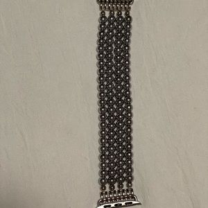 Apple Watch band silver beads